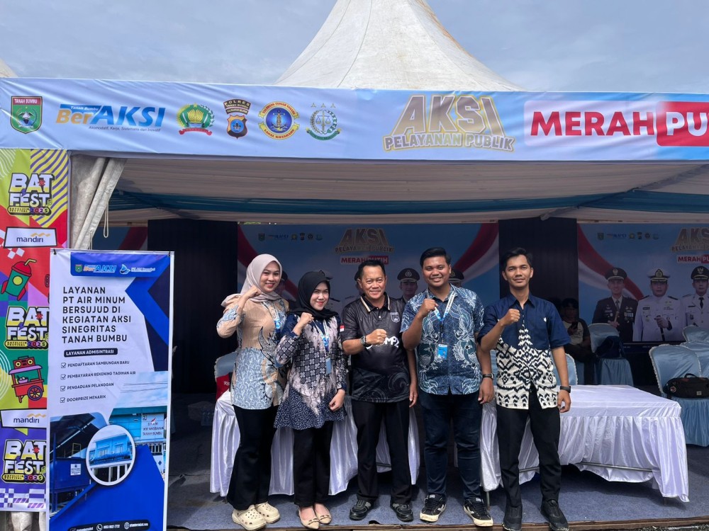 Aksi Sinergitas Tanah Bumbu, PT Air Minum Bersujud BNA Batulicin Hadir Layani Pelanggan di Batulicin Festival 2025